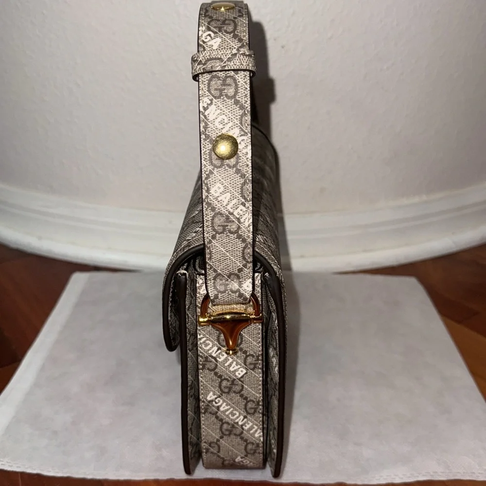 Gucci X Balenciaga "The Hacker Project" Horsebit 1955 Shoulder Bag! - Picture 4 of 8